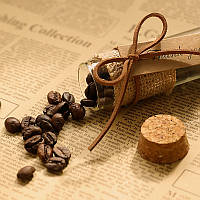 Кавовий набір A3 для приготування кави ручна кавомолка+чашка з блюдцем+ложка+банка для кави, фото 4