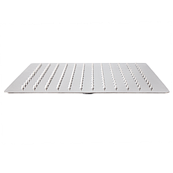 Лійка стельова тропічний душ Ango А-809 Ultra Slim 200 х 250 мм прямокутна нержавіюча сталь