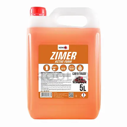 Активна піна Nowax Zimer Active Foam суперконцентрат для безконтактної мийки, 5 л, фото 1