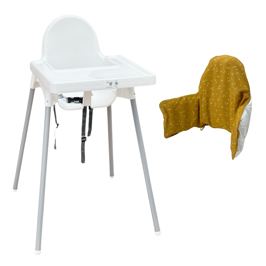 IKEA ANTILOP. Стілець для годування IKEA зі стільницею + подушка з чохлом