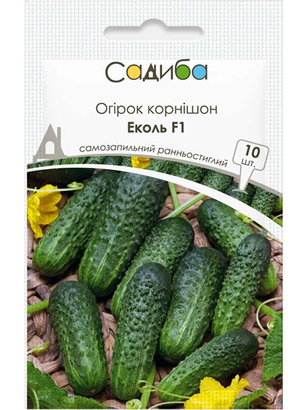 Огірок Еколь F1 10нас Садиба, фото 1