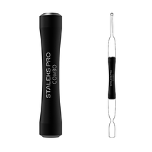 Ручка лопатки черная Staleks Pro Combo UNIQ 10b для сменных рабочих частей