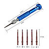 Викрутка 5 в 1 набір зі змінними насадками для ремонту телефона планшета ноутбука, фото 6
