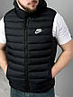 Жилетка чоловіча Nike спортивна темно-синя великі розміри, Чоловічий жилет Найк із капюшоном батал, фото 9