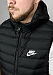 Жилетка чоловіча Nike спортивна темно-синя великі розміри, Чоловічий жилет Найк із капюшоном батал, фото 10