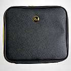 Косметичка-органайзер шкіряна з дзеркалом LED підсвічування RV Чорна, фото 8