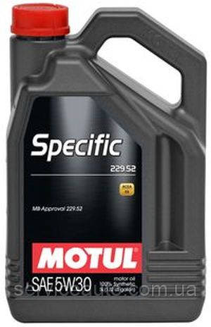 Моторна олива Motul SPECIFIC 229.52 5W-30, 5L, фото 1