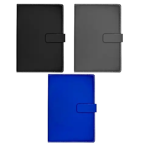 Блокнот шкіра замінник No 25-67 Діловий МІКС видів НА МАГНІТЬ 14,2*20,7 см /136лист (карта), фото 1