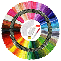 Нитки для рукоділля муліне набір нитки для вишивання набір ниток муліне 100 штук