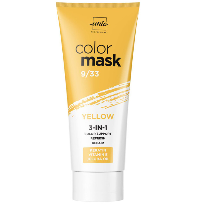 Тонуюча маска для волосся Unic Color Mask 3-in-1 #9/33 Жовтий, фото 1