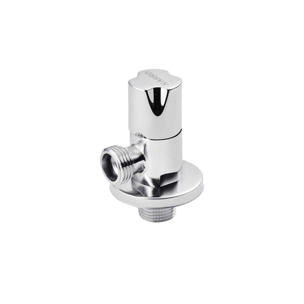 Кран приладовий для під'єднання Karro 1/2"х1/2" НН хромований KR-03112А