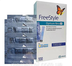 Тест-смужки Фрістайл Оптіум Нео Н (Freestyle Optium Neo H), 100 шт