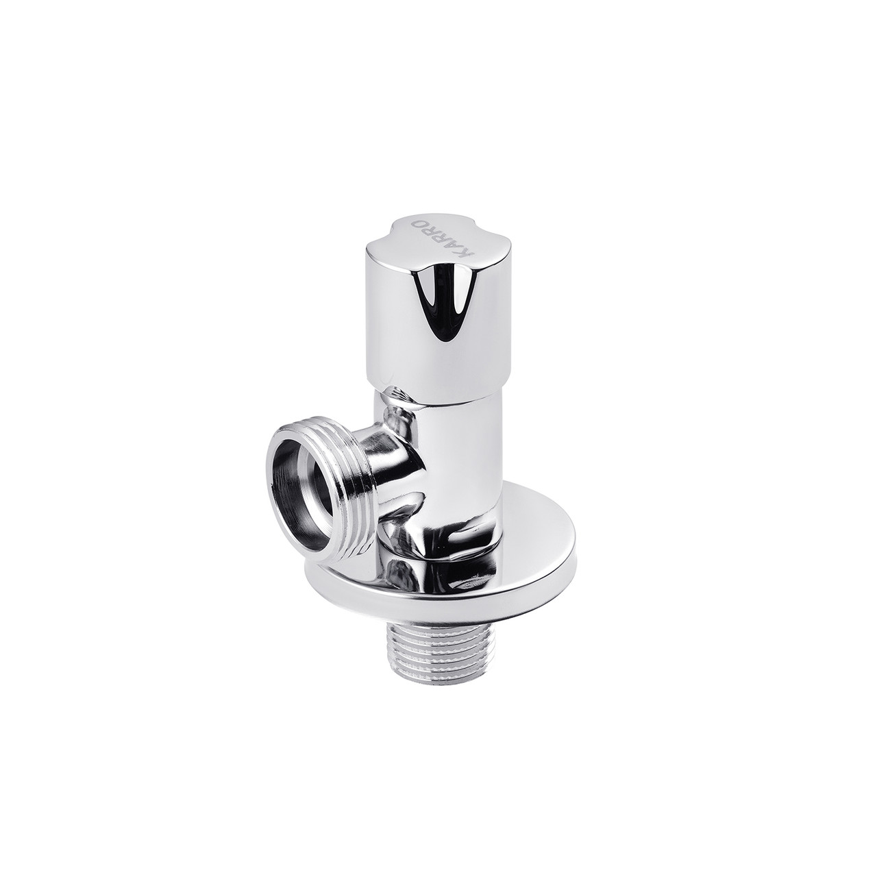 Кран приладовий для під'єднання Karro 1/2"х3/4" НН хромований KR-03112А