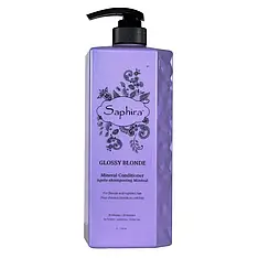 Кондиціонер для нейтралізації жовтизни Saphira Glossy Blonde , 1000 мл (Sap21388)