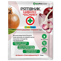 Засіб від шкідників і хвороб рослин Рятівник Цибулі та Часнику інсектицид + прилипач 3мл+11мл
