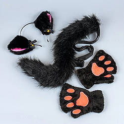 Набір квадробера, касплея, аніме Кішка чорна 3 предмети