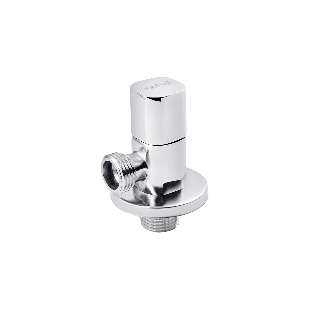 Кран приладовий для під'єднання Karro 1/2"х1/2" НН хромований KR-3123