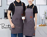 Фартух для продавця кухні овіціанта парикмахера майстра бариста клінінга, фото 3