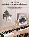 Цифрове піаніно Fesley FEP660 BK (стійка, 3-педалі, пюпітр, навушники, накидка, блок живлення), фото 6