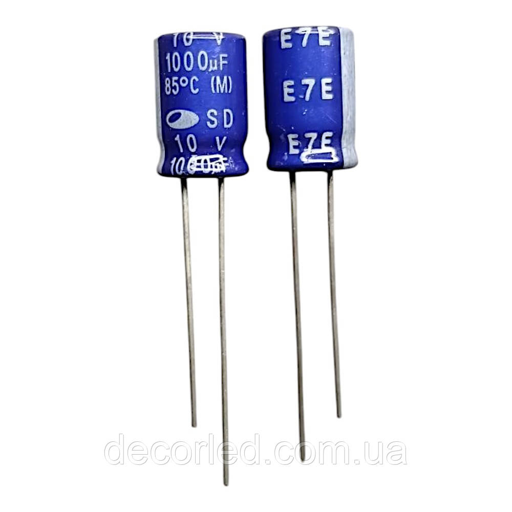 1000uF 10V конденсатор електролітичний ( 85° ) 8*12 SD /SAMWHA, фото 1