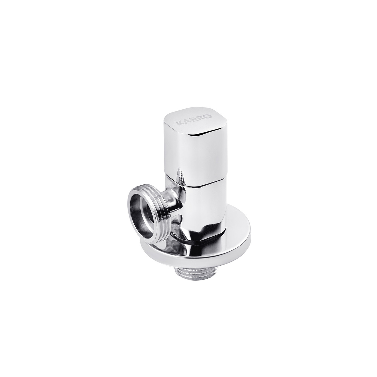 Кран приладовий для під'єднання Karro 1/2"х3/4" НН хромований KR-3123
