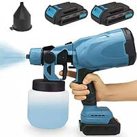 Пульвізатор для фарбування Krafftec 48V/2Ah, 600 W, 800 мл, Побутовий WQ-320 універсальний фарборозпилювач