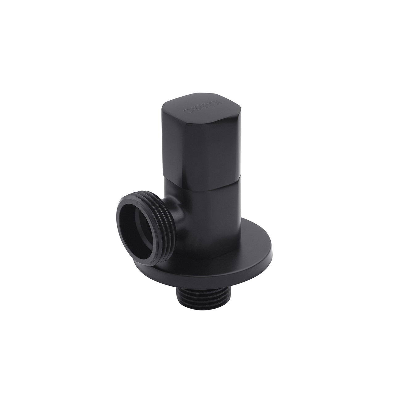 Кран приладовий для під'єднання Karro 1/2"х3/4" НН чорний KR-3123-1B