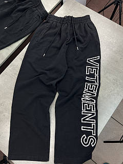 Спортивні штани Vetements чоловічі чорні