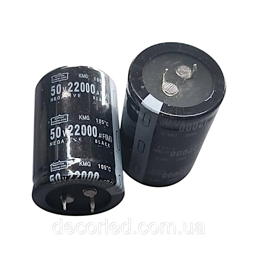 22000uF 50V конденсатор електролітичний ( 105° ) 35*51 /NIPPON, фото 1