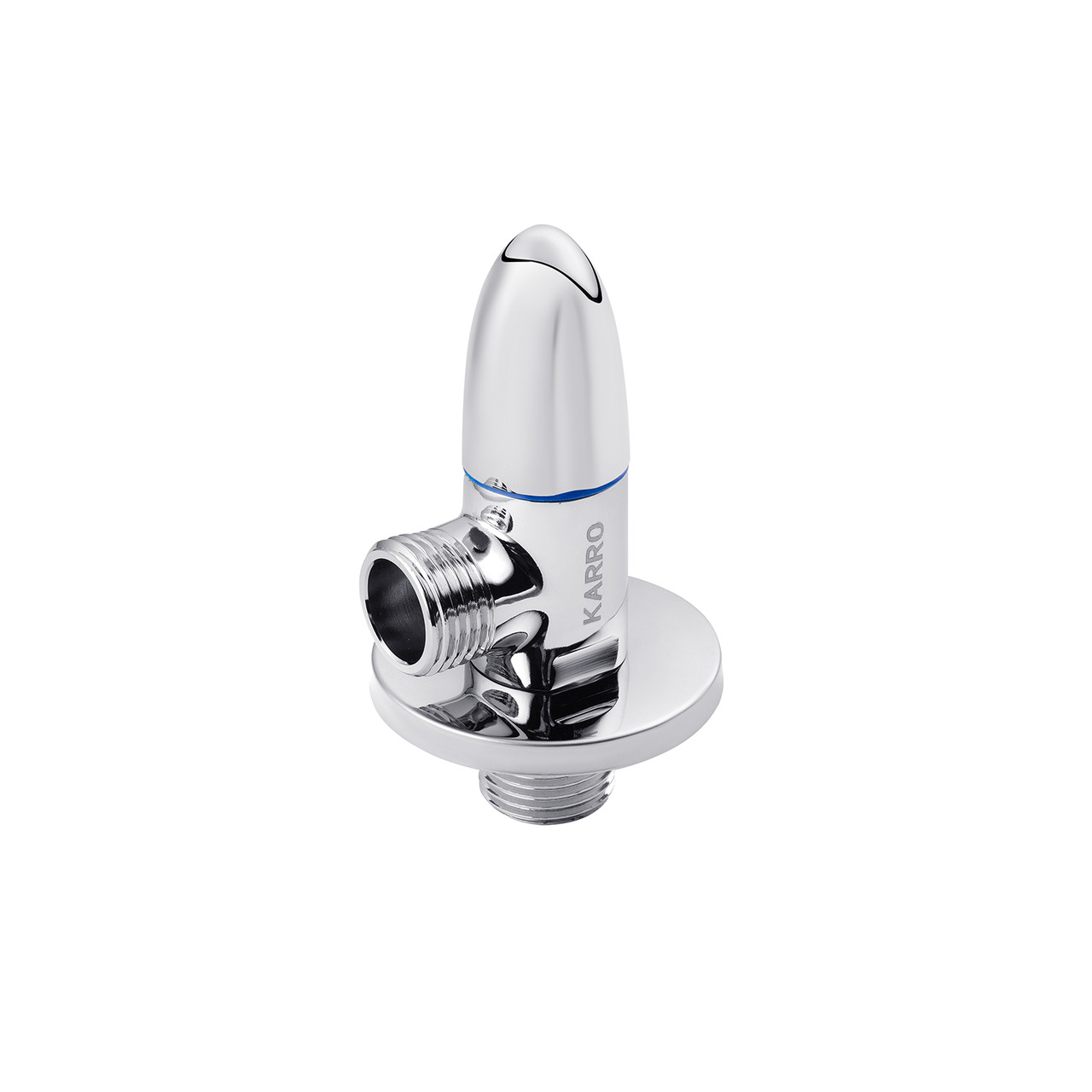 Кран приладовий для під'єднання Karro 1/2"х1/2" НН хромований KR-3111