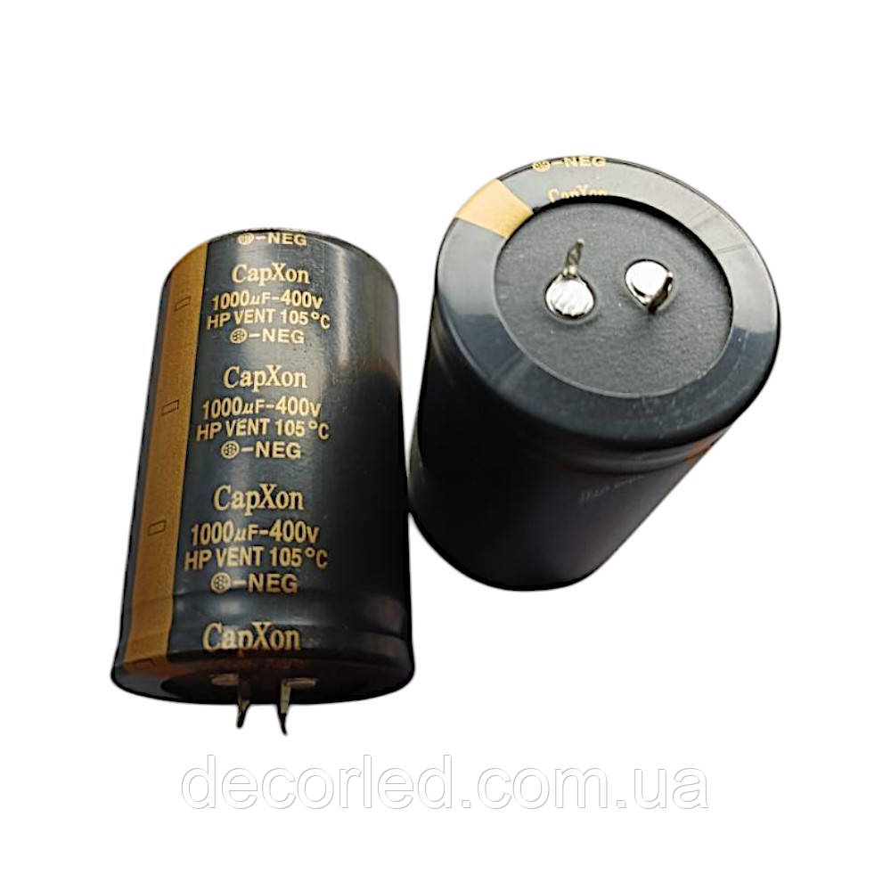 1000uF 400V конденсатор електролітичний ( 105° ) 40*63 HP /CAPXON, фото 1