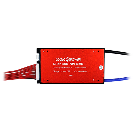 BMS плата Li-ion 72V 20S Dis 40A Ch 20A, фото 1