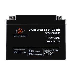 Акумулятор AGM LPM 12V - 26 Ah
