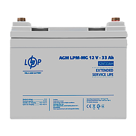 Акумулятор мультигелевий LPM-MG 12V - 33 Ah + справа