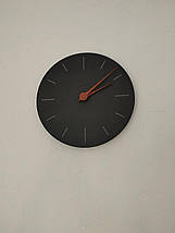 Настінний кварцовий годинник TFA 60306810 | Безшумний механізм, стильний металевий корпус, дерев'яні стрілки, фото 5