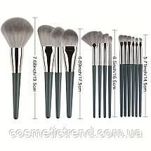 Набір пензлів для макіяжу (комплект/14 шт.), фото 3