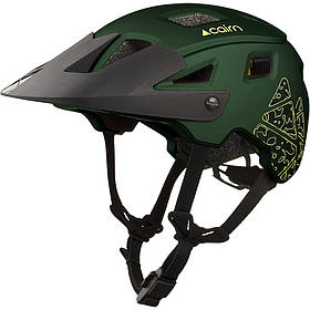 Велошолом Cairn Magma матовий металевий-хаки, 55-58 см, ендуро, система захисту потилиці, 13 вентиляційних отворів