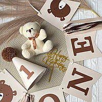 Колпачок и розтяжка ONE "Мишка" на День рождения