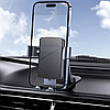 Гравітаційний автотримач для смартфона самозатискний з клейкою основою тримач на панель 4.5-7 дюймів, фото 10