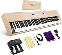 Цифрове піаніно Fesley FEP660 (3-педалі, пюпітр, навушники, накидка, блок живлення)