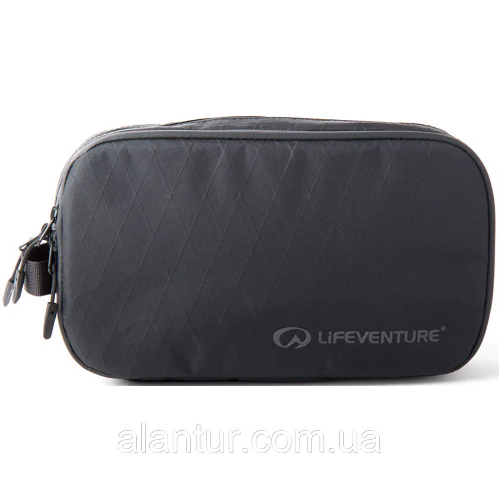 Сумка-органайзер Lifeventure X-Pac Wash Bag чорна, водонепроникна, з дзеркалом і гачком., фото 1
