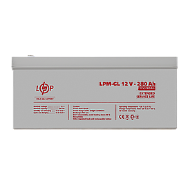 Акумулятор гелевий LPM-GL 12V - 280 Ah