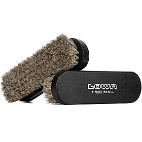 LOWA Полірувальна щітка для взуття з кінського волосся з дерев'яним корпусом