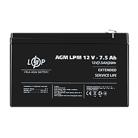 Акумулятор AGM LPM 12V - 7.5 Ah