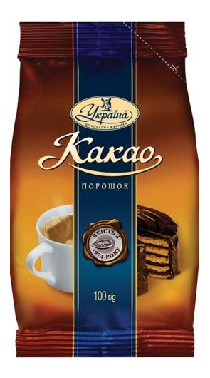 Какао-порошок Україна, 100г, фото 1