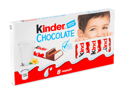 Шоколадний батончик Kinder 10 шт. 100 гр. Німеччина