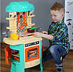 Великий розвиваючий набір Дитяча рольова гра в кухаря 29 предметів кухня плита духовка духовка мийка посуд продукти, фото 2