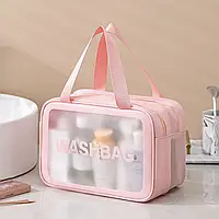 Жіноча водонепроникна косметичка для подорожей / Сумка для засобів гігієни / Органайзер для косметики