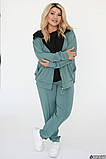 Жіночий весняний костюм трійка великі розміри новинка 2025, фото 3