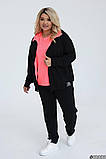 Жіночий весняний костюм трійка великі розміри новинка 2025, фото 7